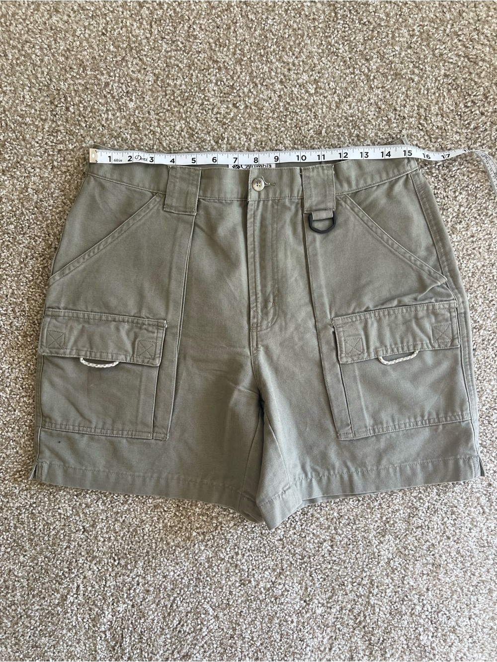 Columbia PFG Olive Green Women's Cargo Shorts